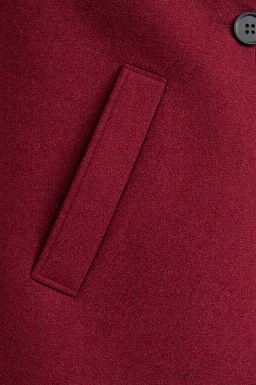 Minimal Wool-Blend Short Coat