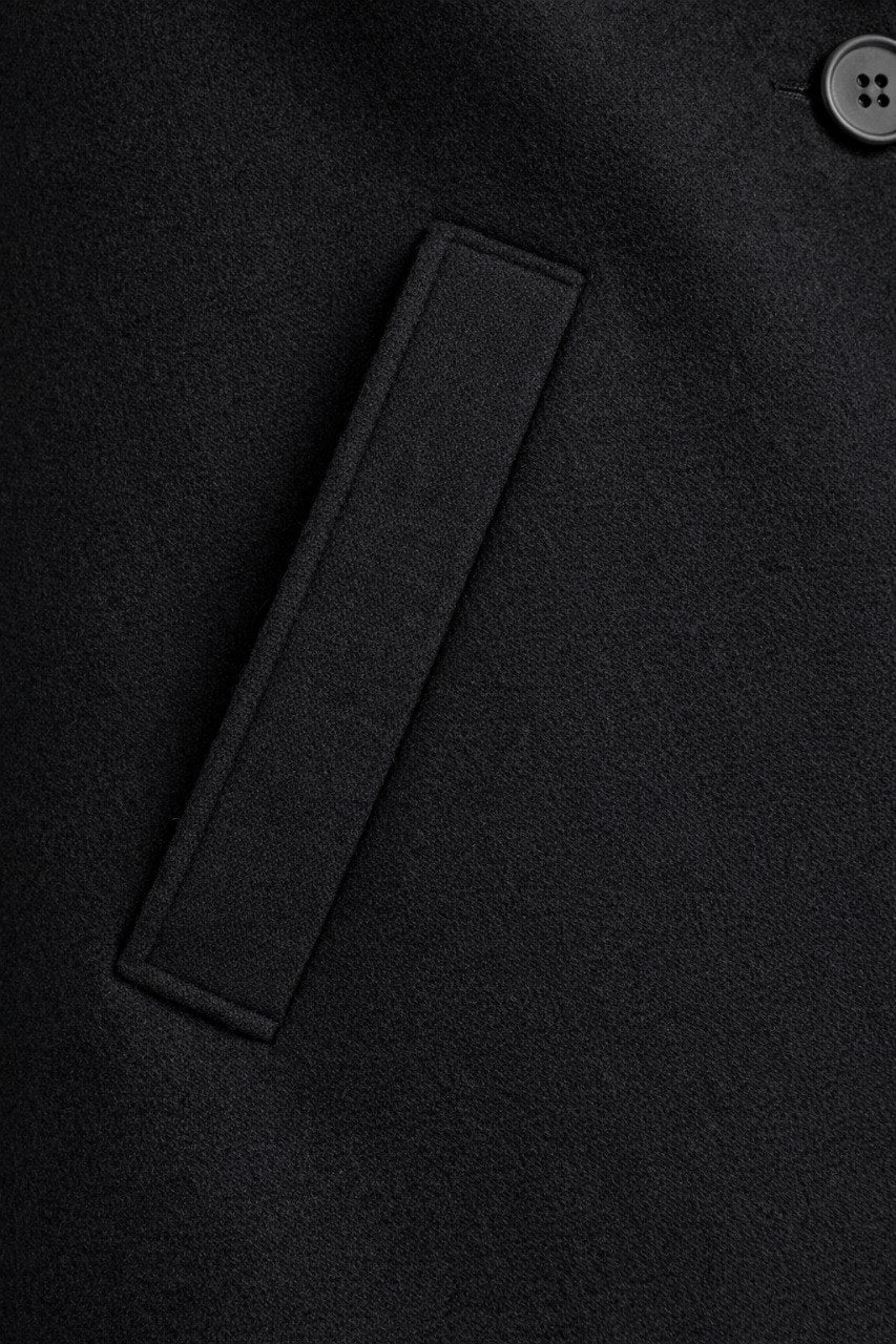 Minimal Wool-Blend Short Coat